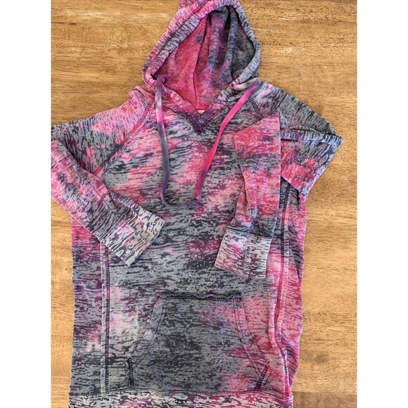 MV‎ Sport Hoodie Multicolor Pink Black Sweatshirt Medium Cute!! - Picture 1 of 7